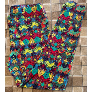 Women's TC LuLaRoe Leggings Tall & Curvy Multi-Color
